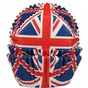 50 Caissettes à cupackes "drapeau anglais"