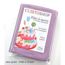 Pâte à sucre LILA 250g - Cuistoshop 