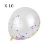 10 Ballons confettis 
