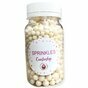 Sprinkles boules en sucre BLANCHES NACREES 100g