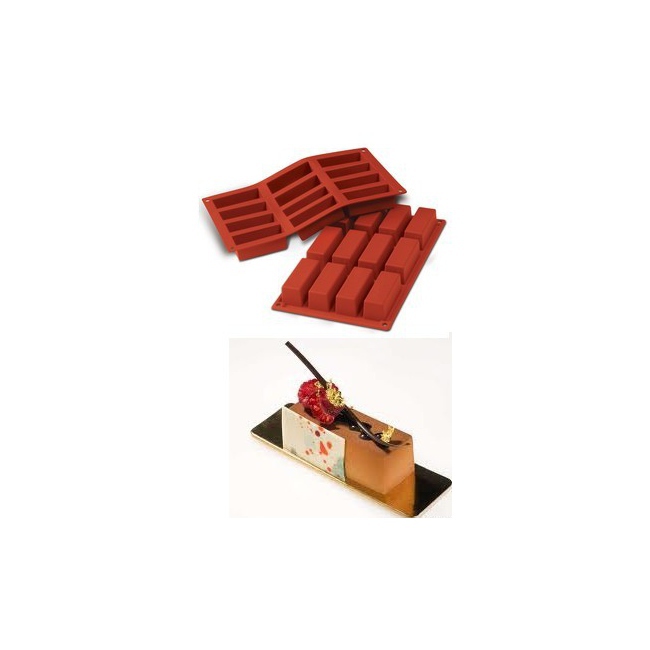Moule en silicone mini cakes / forme barre céréales