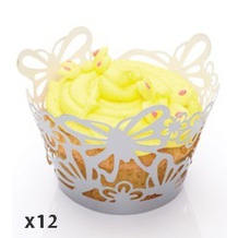 12 Wraps à cupcakes "papillons" (KC)