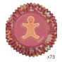 Caissettes à cupcakes X75 (Gingerbread)