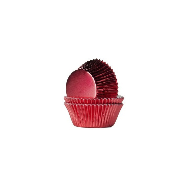 Caissettes pour cupcakes "rouge brillant"