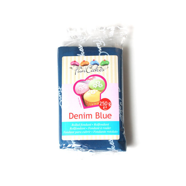 Pâte à sucre Funcakes Bleu Denim 250g
