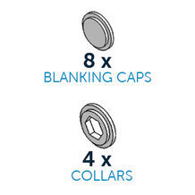 Pièces pour CakeFrame Blanking Caps & Collars