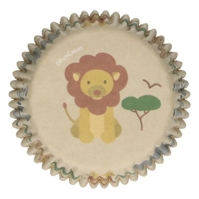 Caissettes à Cupcakes -Animaux Safari- pcs/48