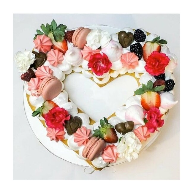 Gabarit pour number Cake "Coeur" moyen