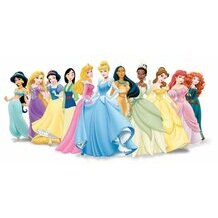Princesses Disney sur feuille en sucre
